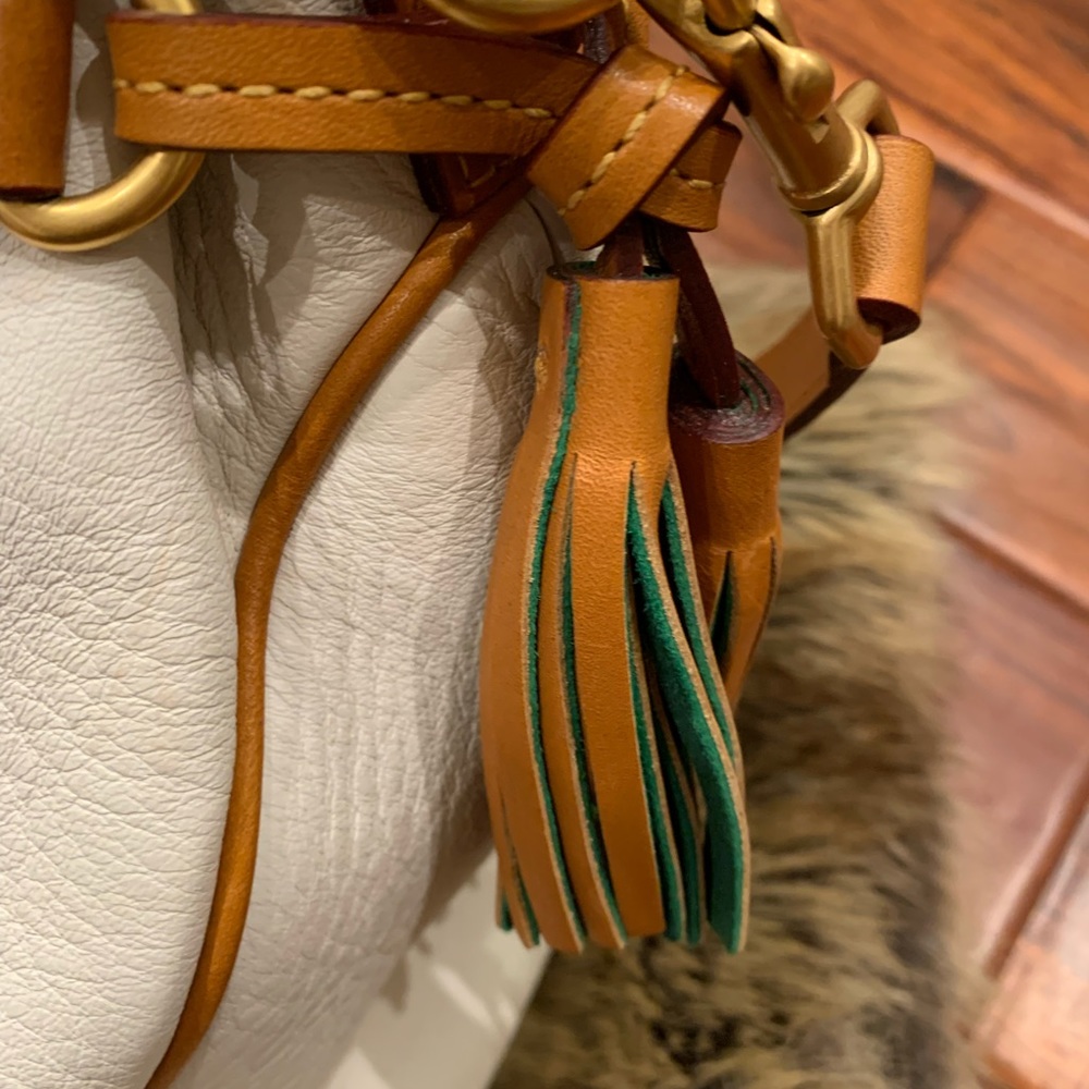 Large Dooney & Bourke Florentine Vachetta Leather Satchel - Picture 7 of 14